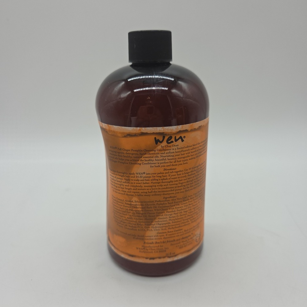 WEN Fall Ginger Pumpkin Cleansing Conditioner 16 oz NEW IN BOX - Picture 3 of 16